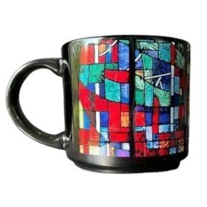 CALLAWAY GARDENS Stained Glass Design Ceramic MUG 16oz